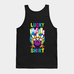 Lucky Bowling Funny Bowling Gift Tank Top